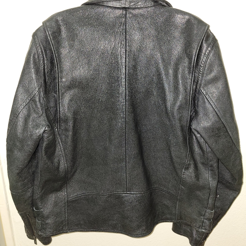 Express Mens Leather Jacket - Picture 3 of 3